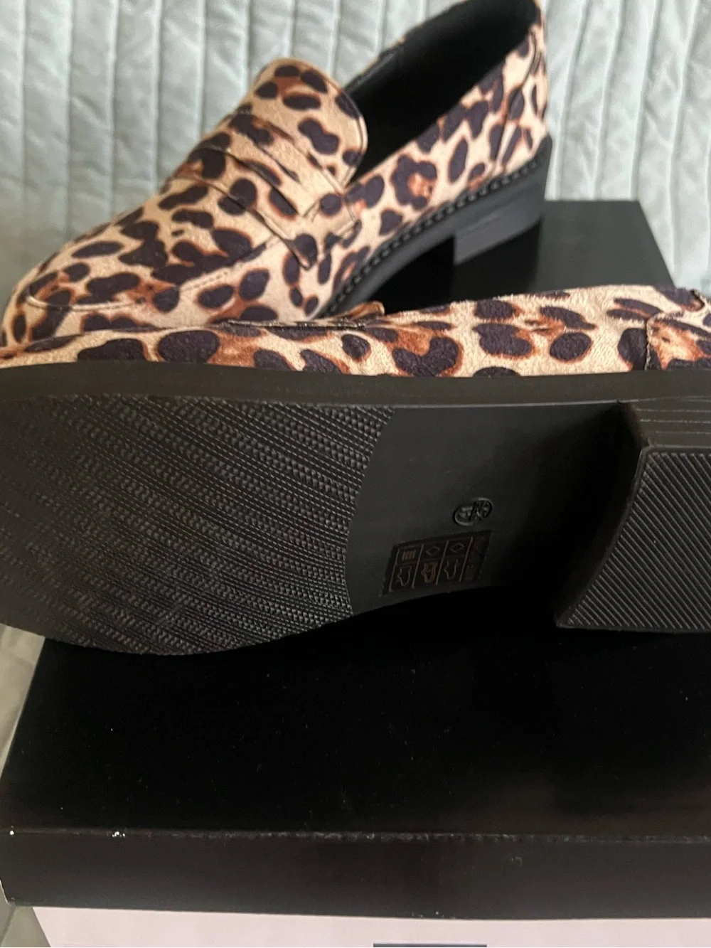 DV by Dolce Vita Leopard-Print Loafers in Brown and Black